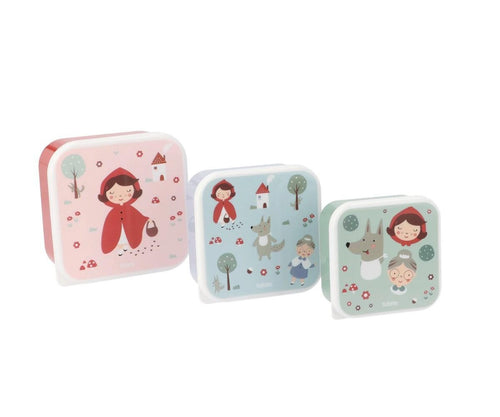 3 Cajas Almuerzo Tutete Little Red