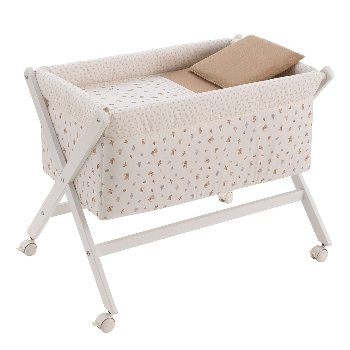Minicuna tijera madera blanca Cambrass Senda