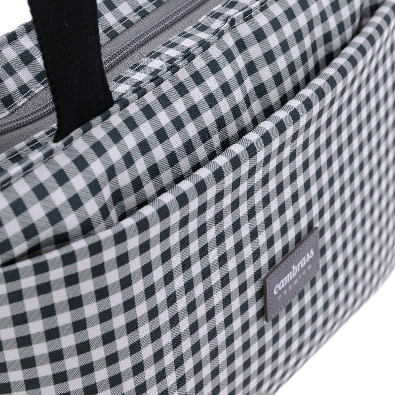 Bolso Organizador y Colchoneta Cambrass  Vichy Negro