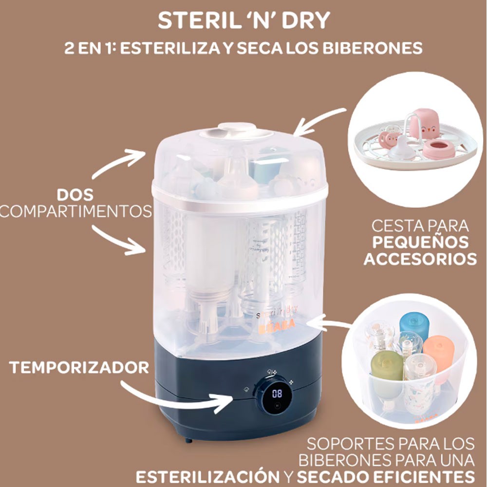 Esterilizador Béaba Steril'n'Dry con secado