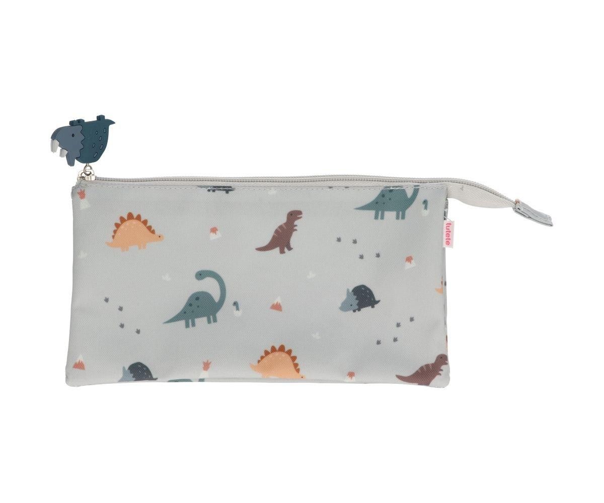 Estuche 3 Compartimentos Tutete Dinos World Personalizable