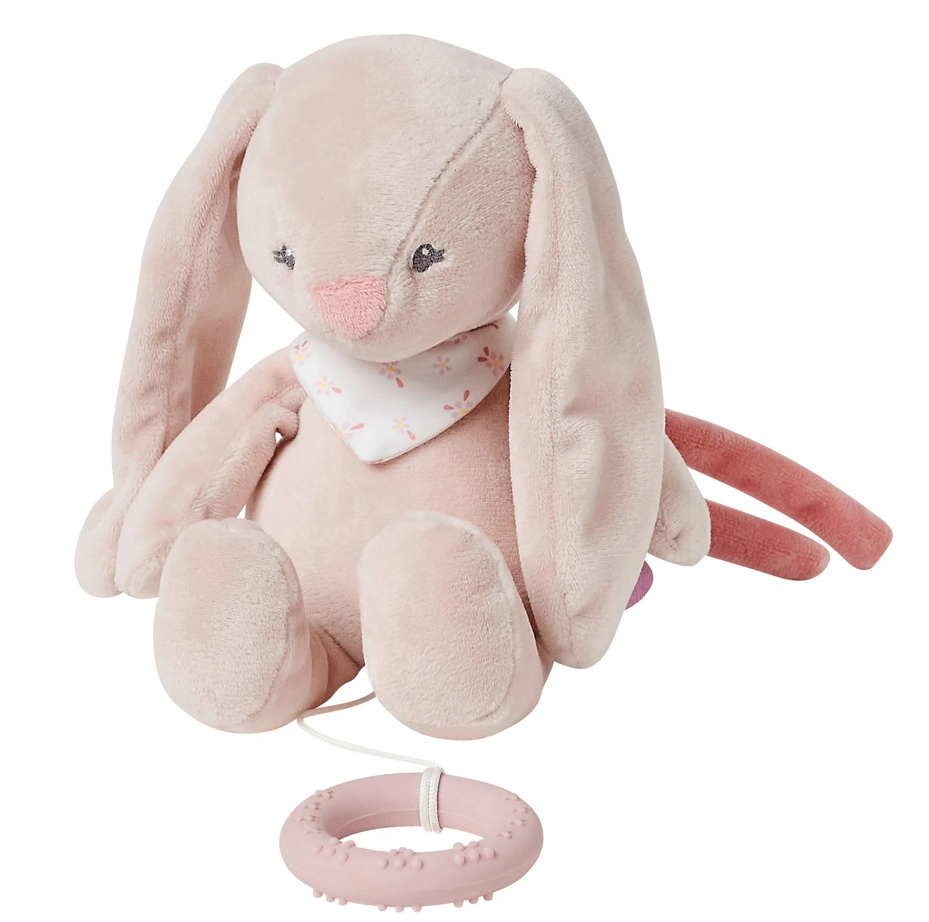 Conejo de peluche musical Nattou Pomme