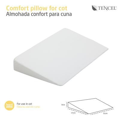 Almohada Confort Cambrass Minicuna y Cuna Liso 55x37 cms