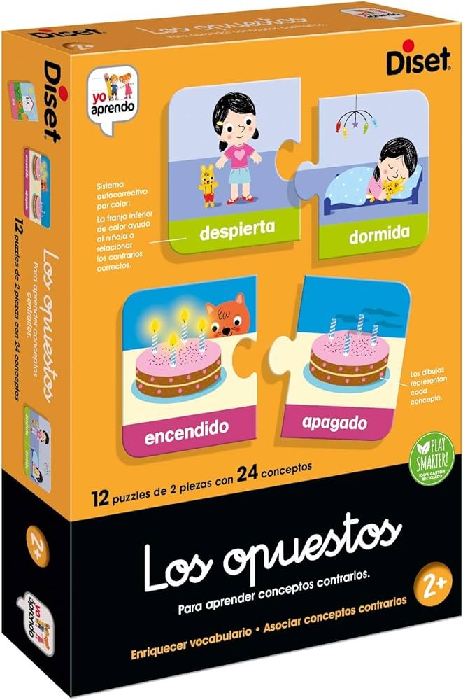 Juego educativo Diset los opuestos
