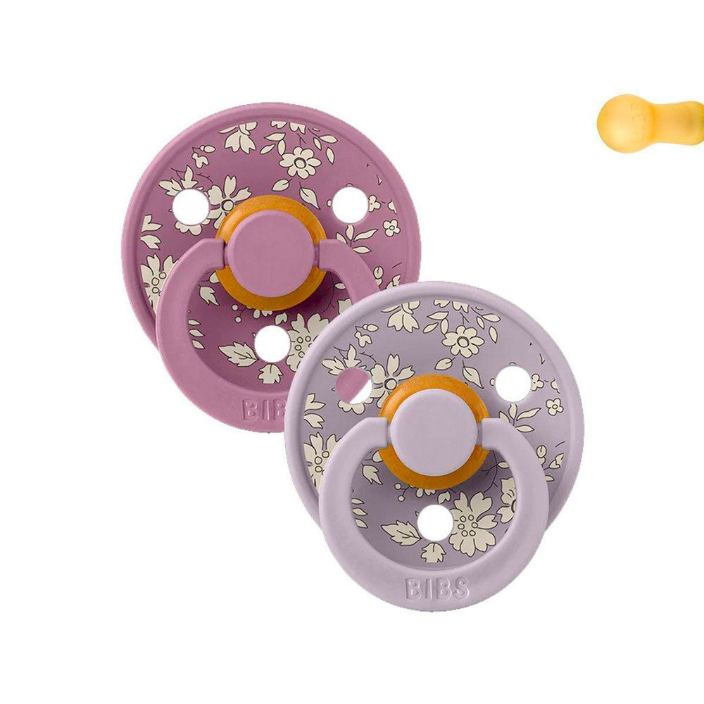 2 Chupetes BIBS Colour Round Liberty Capel 0-6m