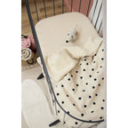 Manta Meyco Sweet Heart Soft Sand Black