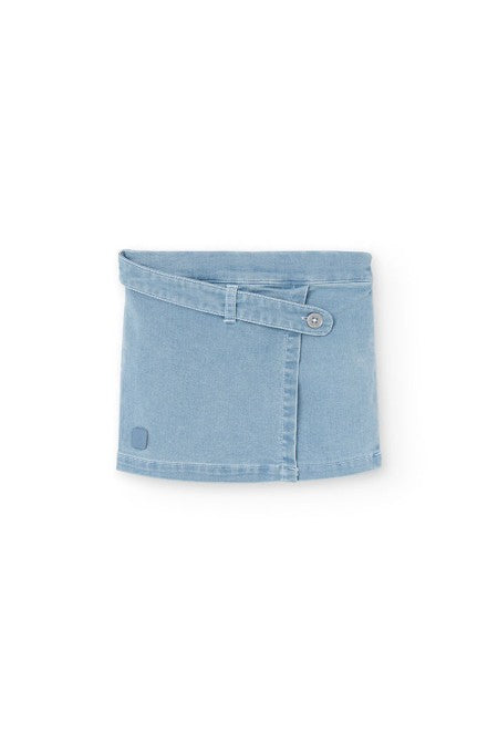 Falda-Short Boboli denim