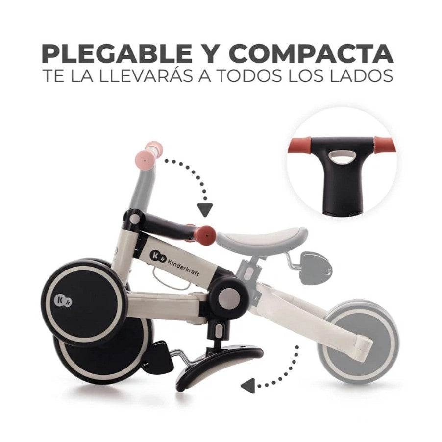 Triciclo multifuncion Kinderkraft 4TRIKE 3 en 1 plegable