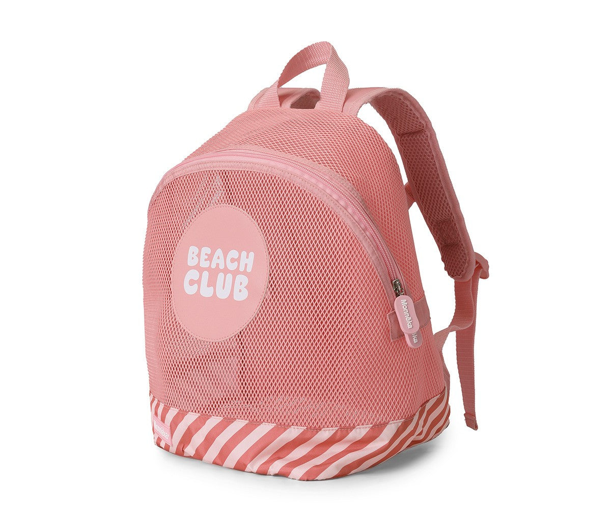 Mochila Infantil Antiarena Monnëka Stripes Bloom & Blush