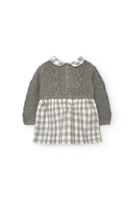Vestido tricotosa Boboli combinado