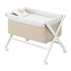 Minicuna Tijera Madera Cambrass Sky Beige/Blanco