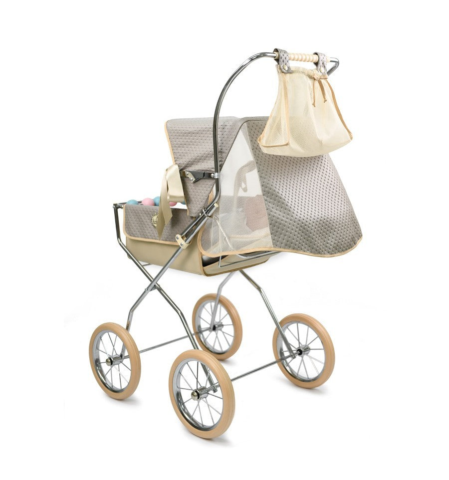 Silla muñecas Bebelux Vintage Reborn Gris PERSONALIZABLE