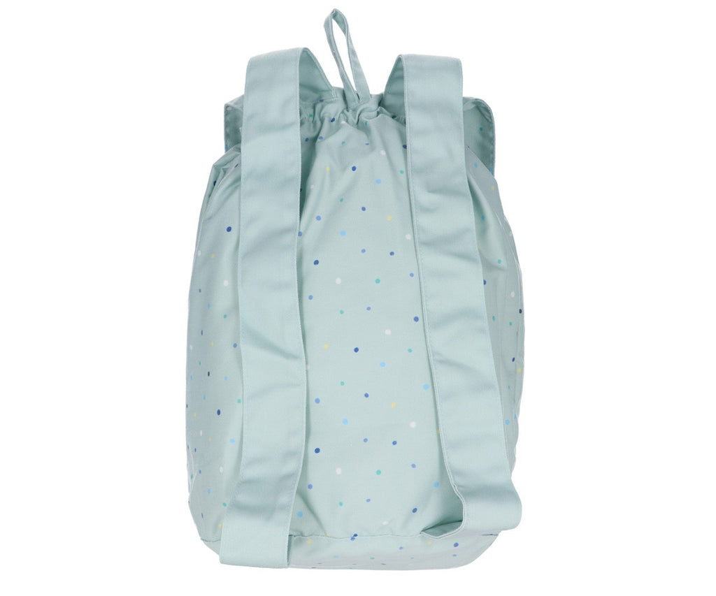 Mochila Tutete Grande Tela Dots Sage Personalizable