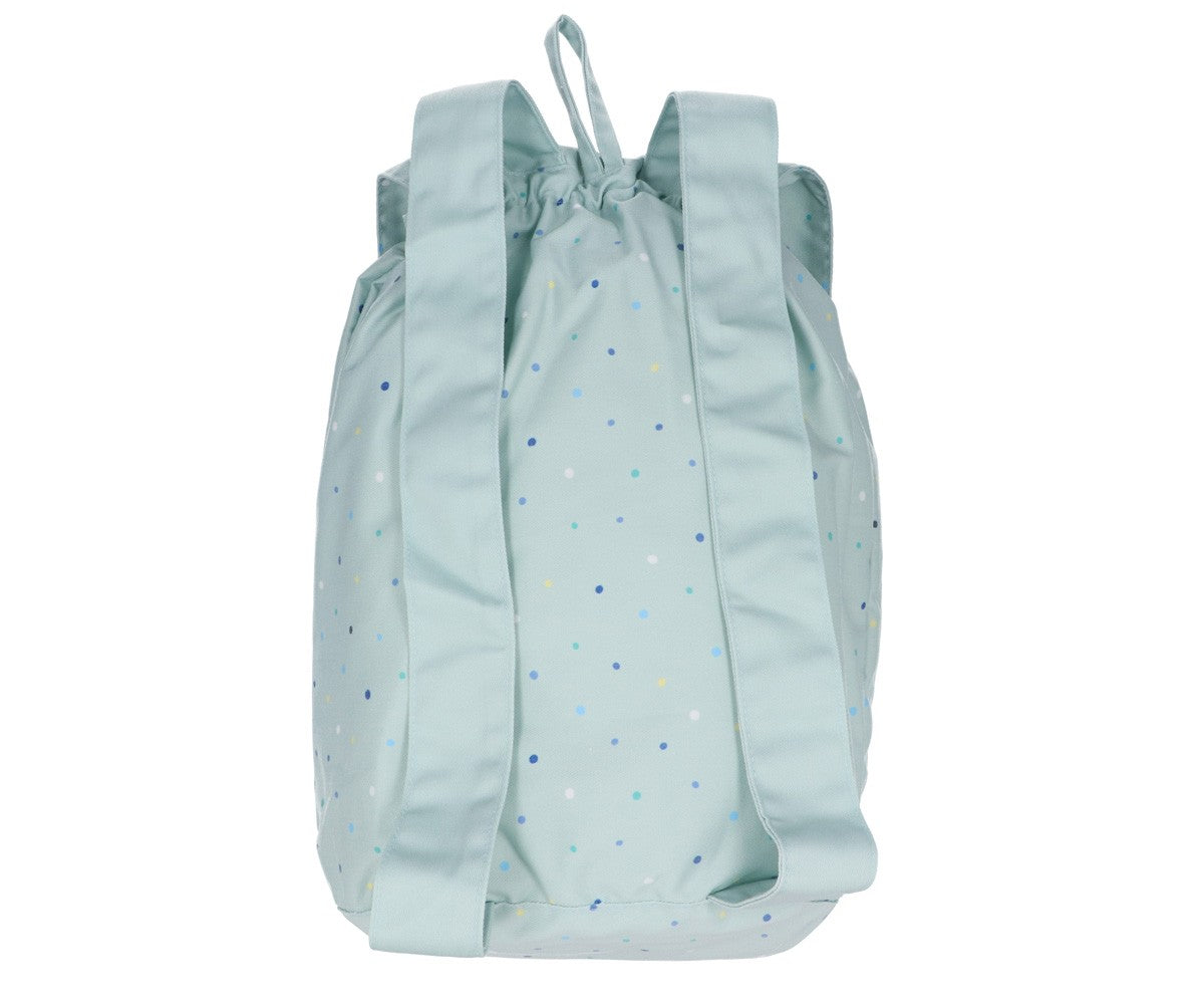 Mochila Tutete Grande Tela Dots Sage Personalizable