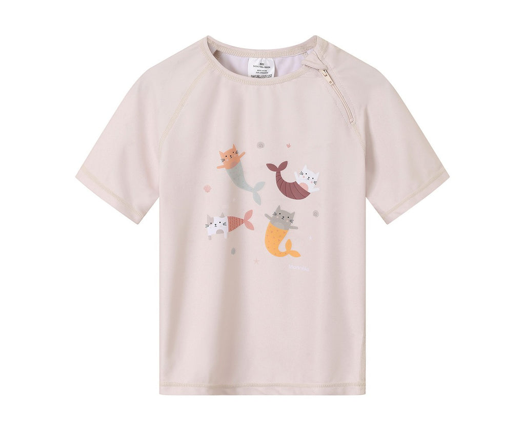 Camiseta Protección Solar Monnëka Mermaid Cats
