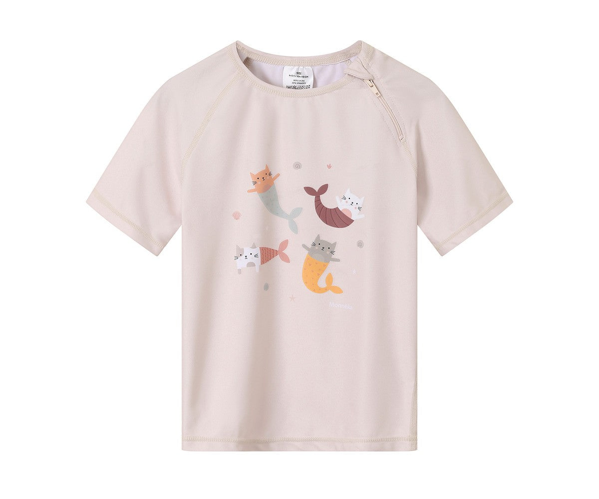 Camiseta Protección Solar Monnëka Mermaid Cats