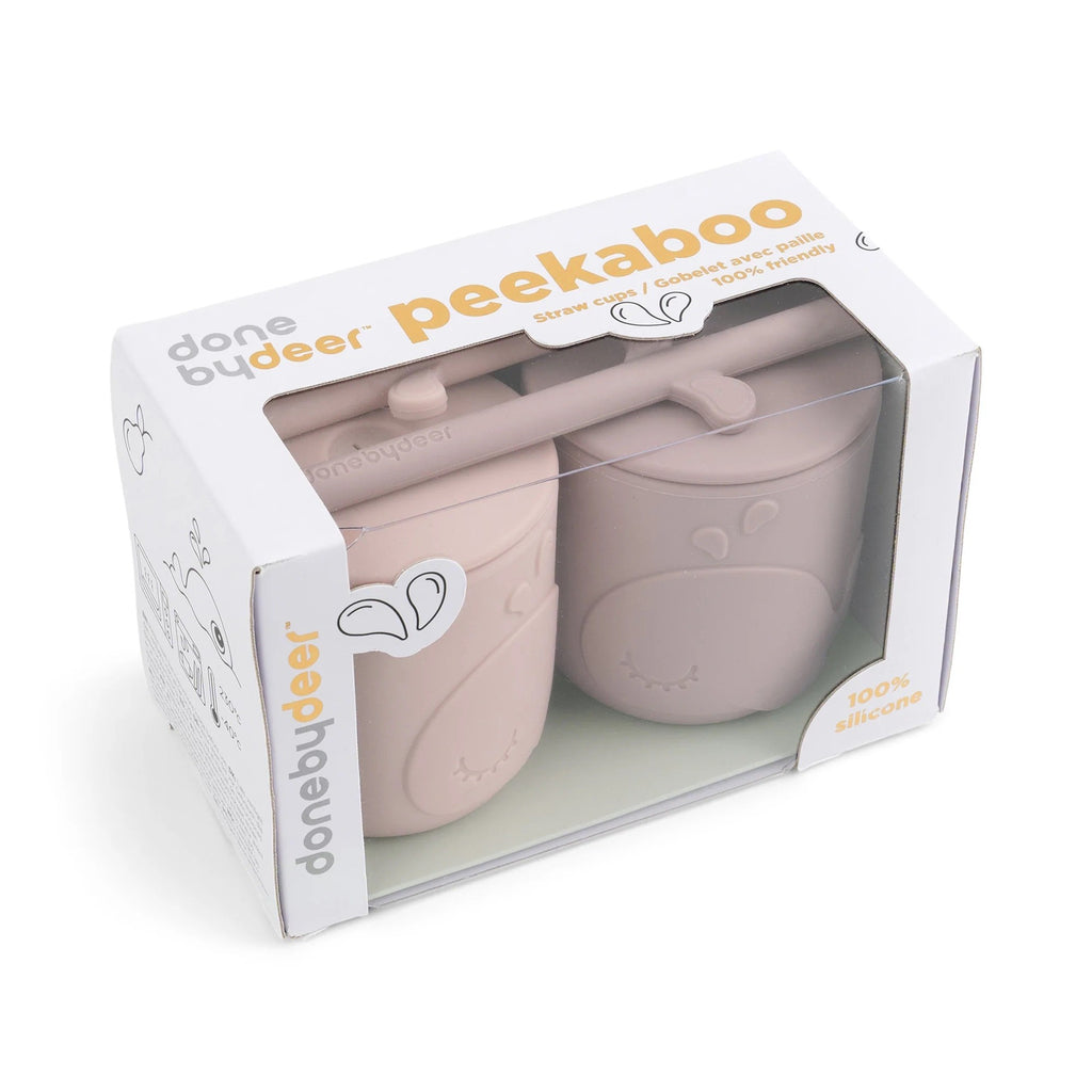 Pack de 2 vasos con pajita Done By Deer Peekaboo Wally