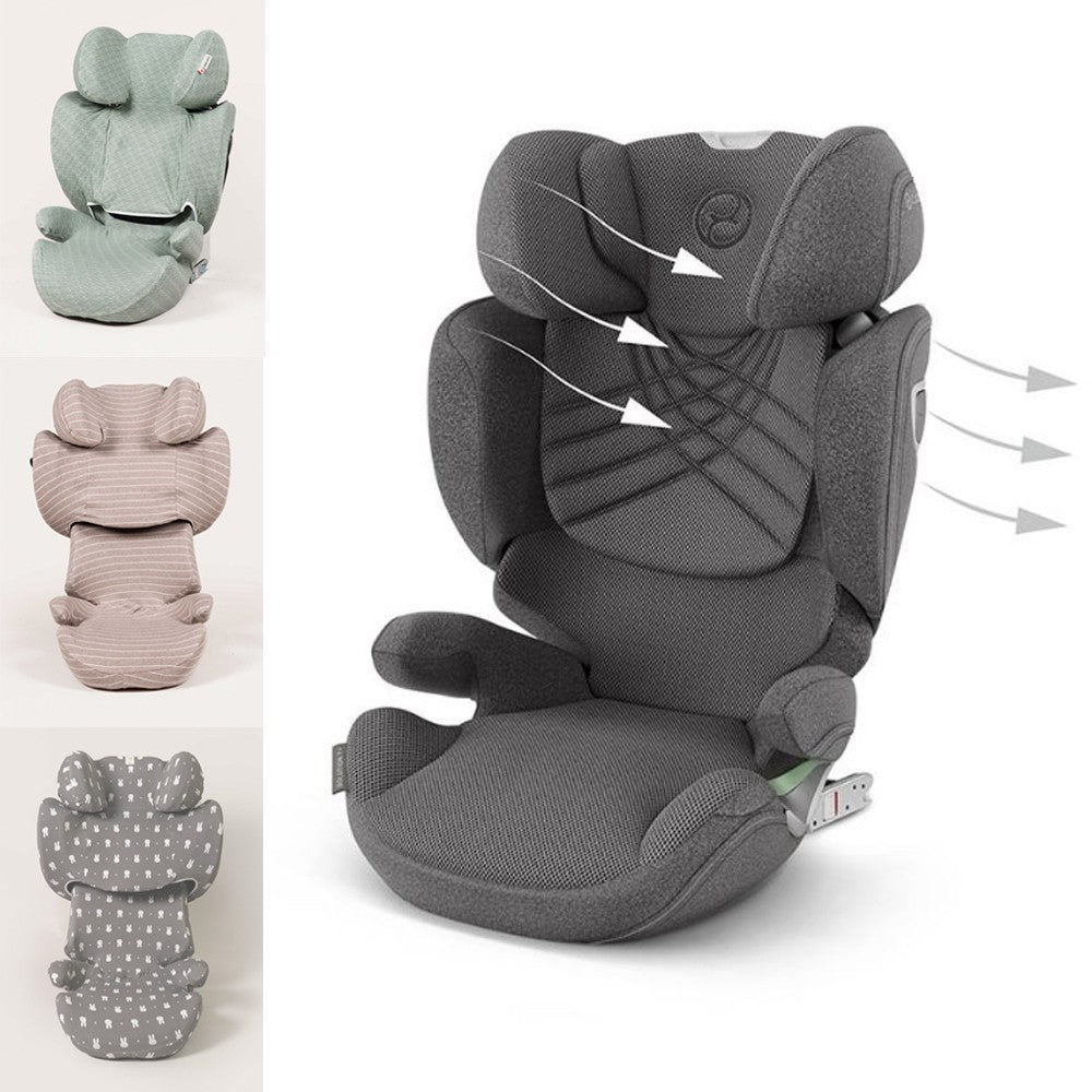 Silla auto Cybex SOLUTION T i-Fix PLUS tejido tecnico transpirable