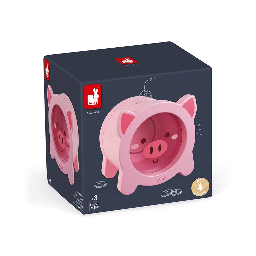 Hucha de madera Janod Cerdito