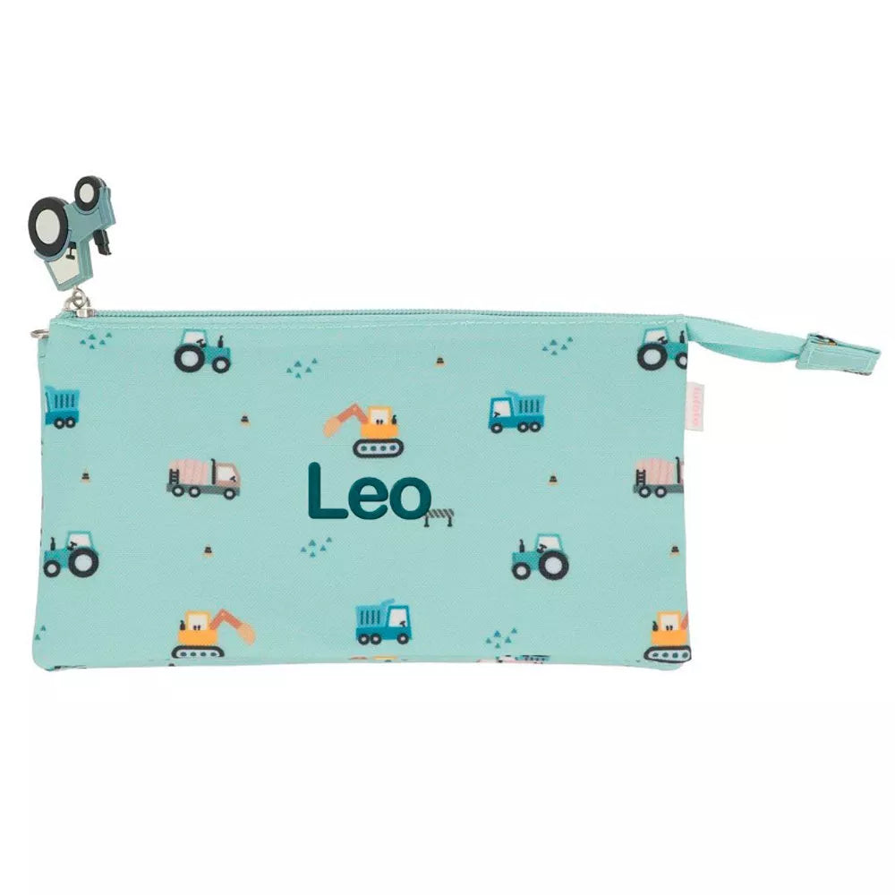 Estuche Con 3 Compartimentos Tutete Trucks Personalizable