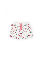 Short Boboli felpa estampada