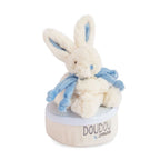 Caja de música conejito azul 17 cm DouDou et Compagnie
