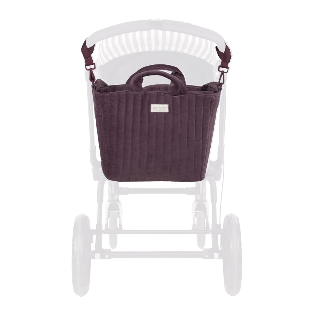 Bolsa Bucket Pasito a Pasito Cherry Velvet