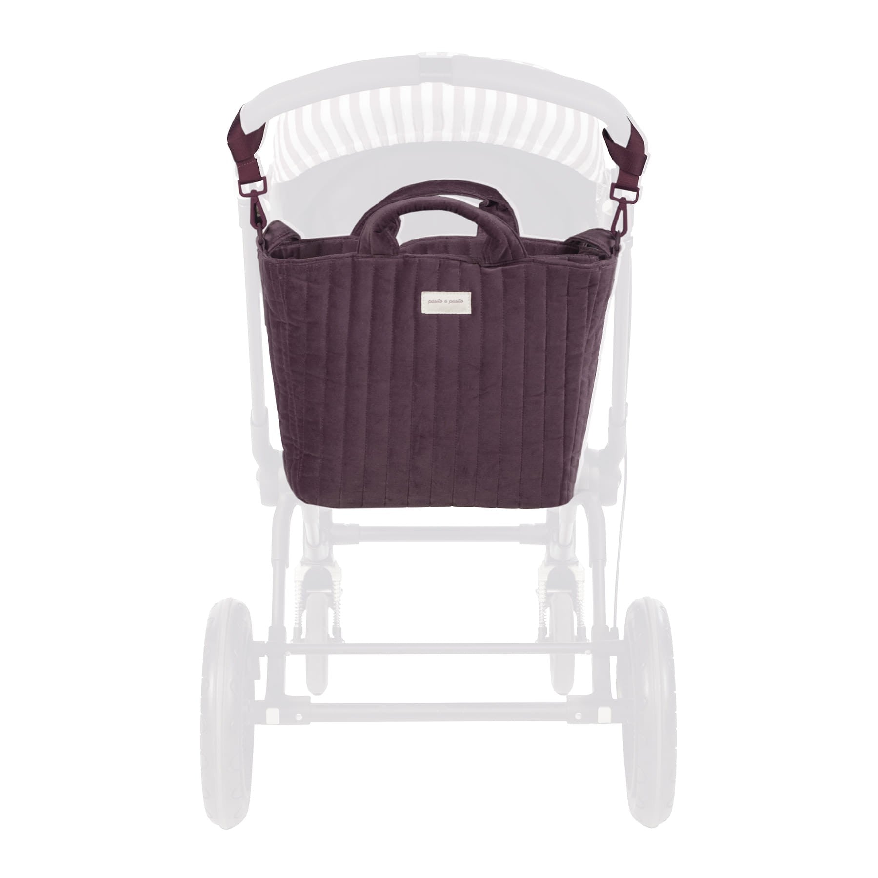 Bolsa Bucket Pasito a Pasito Cherry Velvet