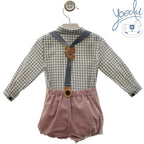Conjunto bebé con tirantes Yoedu Estela