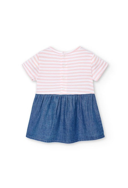 Vestido Boboli denim combinado