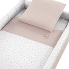 Minicuna tijera madera blanca Cambrass Plumeti