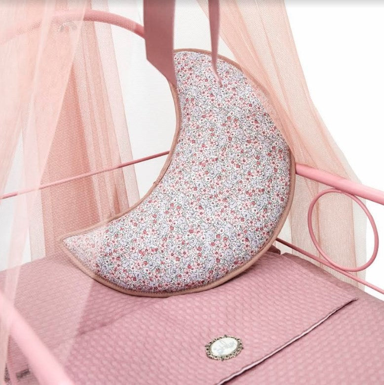 Cuna para reborn Bebelux Liberty Rosa