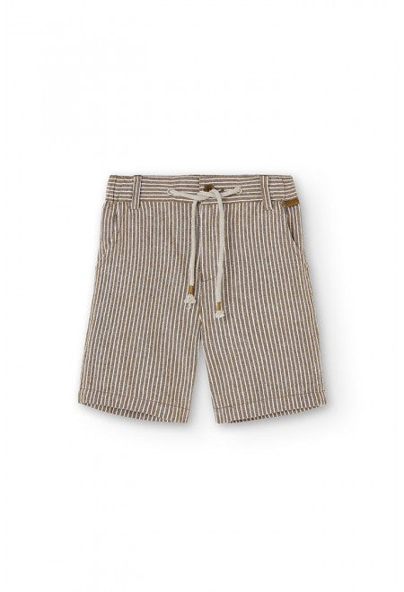 Bermudas Boboli lino listada