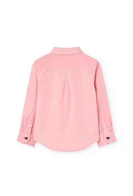 Camisa Boboli lino manga larga