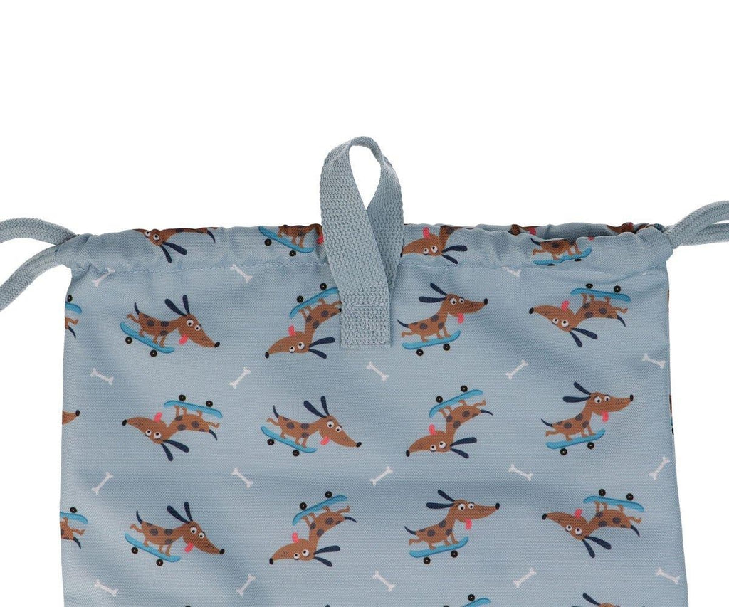 Mochila Saco Tutete Impermeable Skater Dog Personalizable