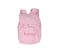 Mochila Tutete Pequeña Tela Dots Pink Personalizable