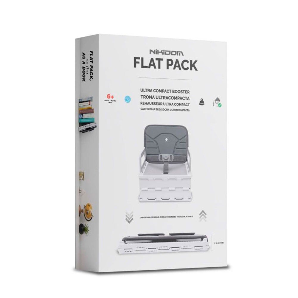 Trona Portátil Nikidom Flat Pack ultra compacta grey