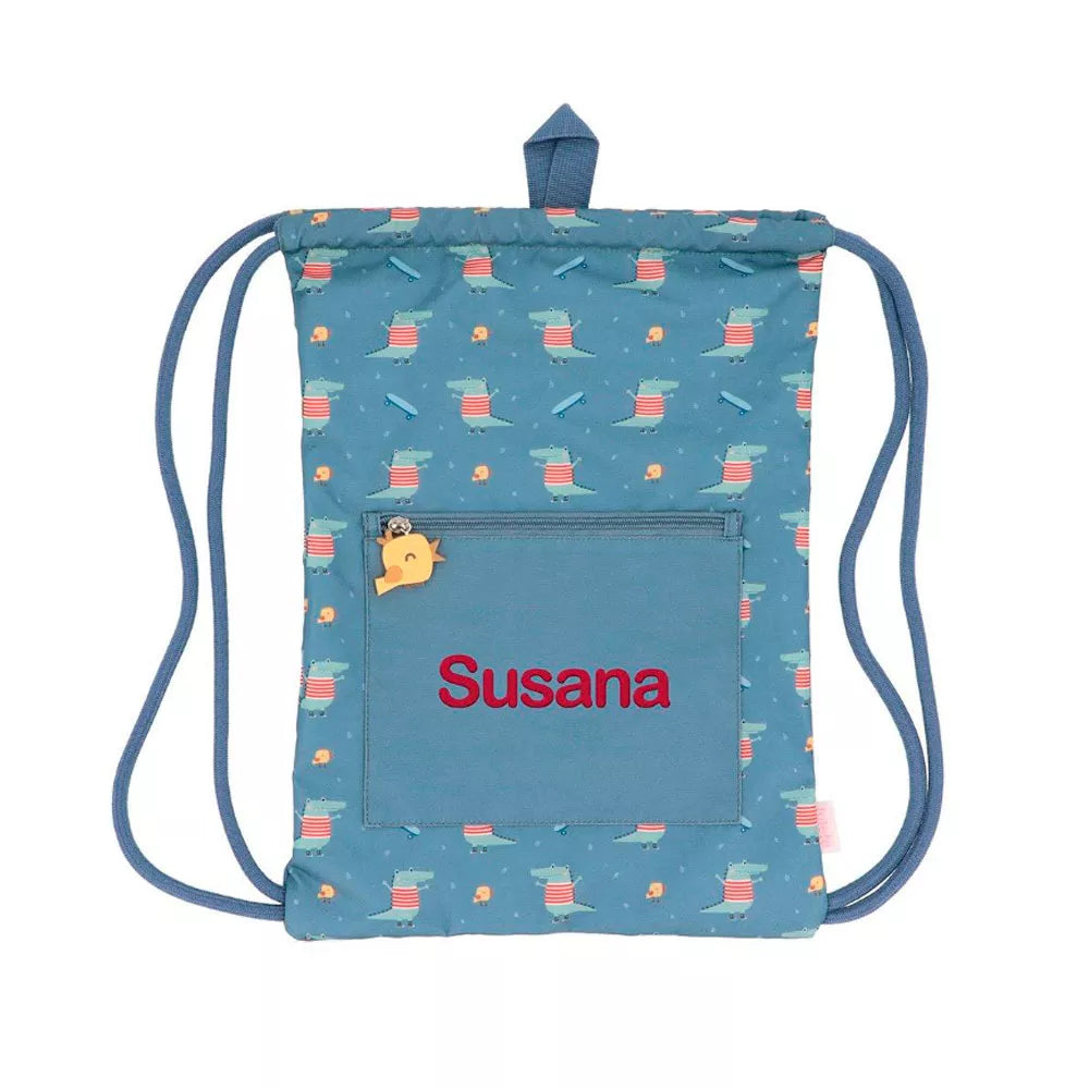 Mochila Saco Impermeable Tutete Croc Personalizable