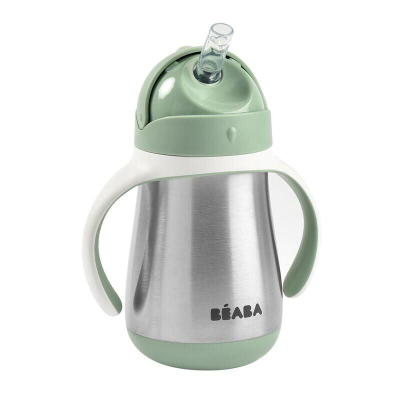 Taza de aprendizaje con pajita y cantimplora inoxidable Beaba 250ML