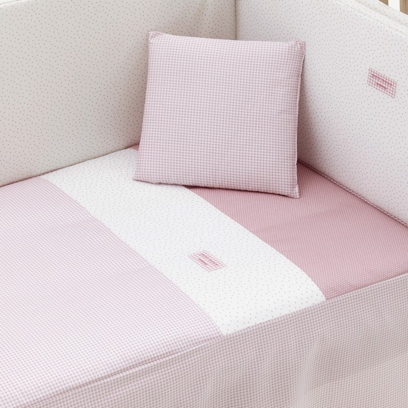 Colcha y Protector Cuna Cambrass Vichy 10