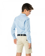 Camisa Spagnolo cuello mao lino liso 4600