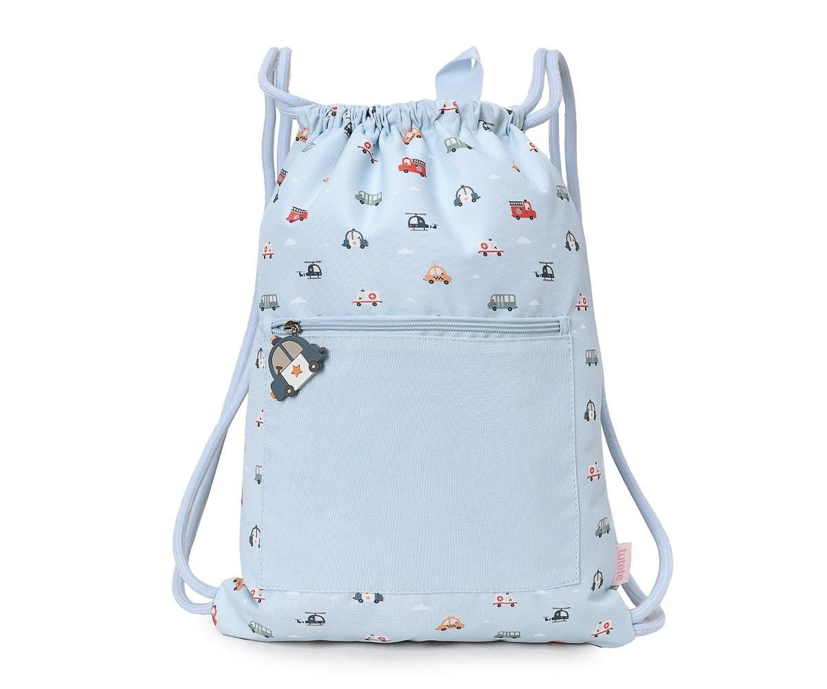 Mochila saco impermeable Tutete City Cars Personalizable