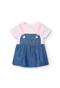 Vestido Boboli denim combinado
