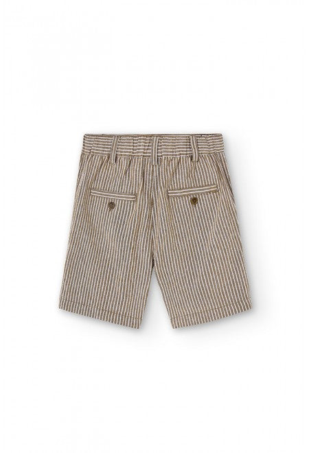 Bermudas Boboli lino listada