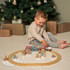 Vía del tren de madera Little Dutch Navidad