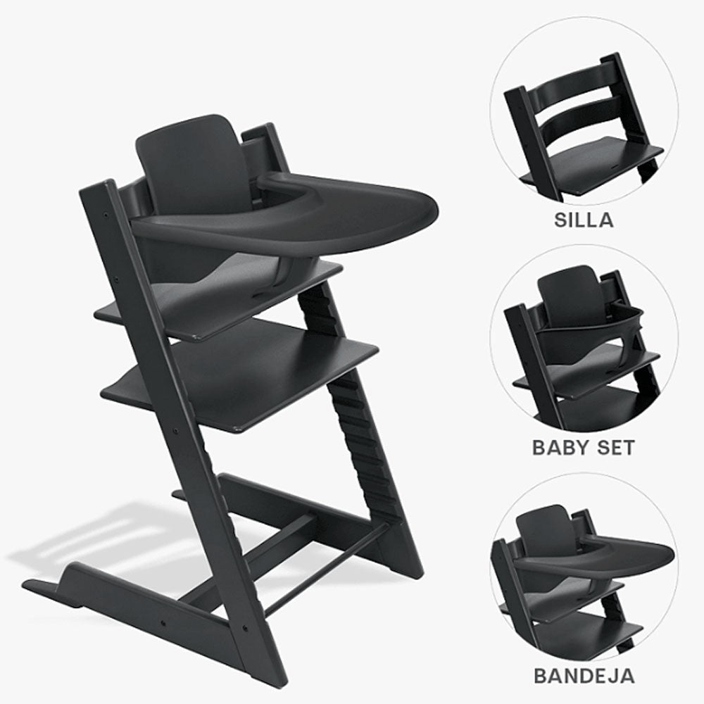 Bundle Trona Stokke Tripp Trapp con Baby Set² y Bandeja