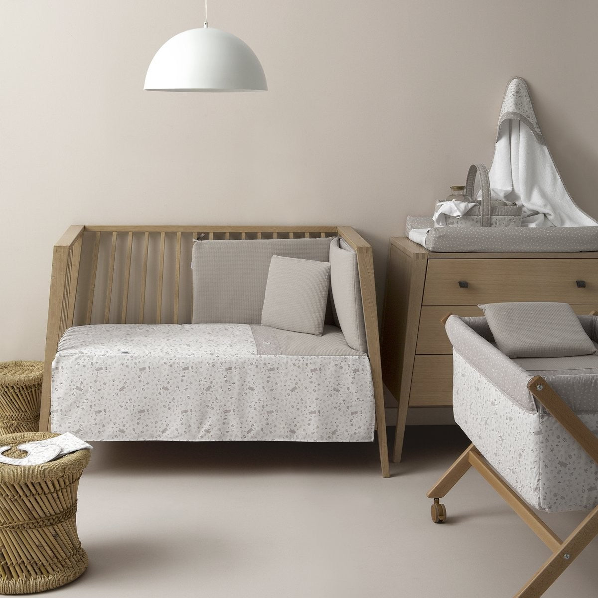 Minicuna tijera madera blanca Cambrass Abete