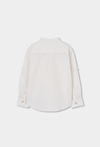 Camisa Boboli en lino listada