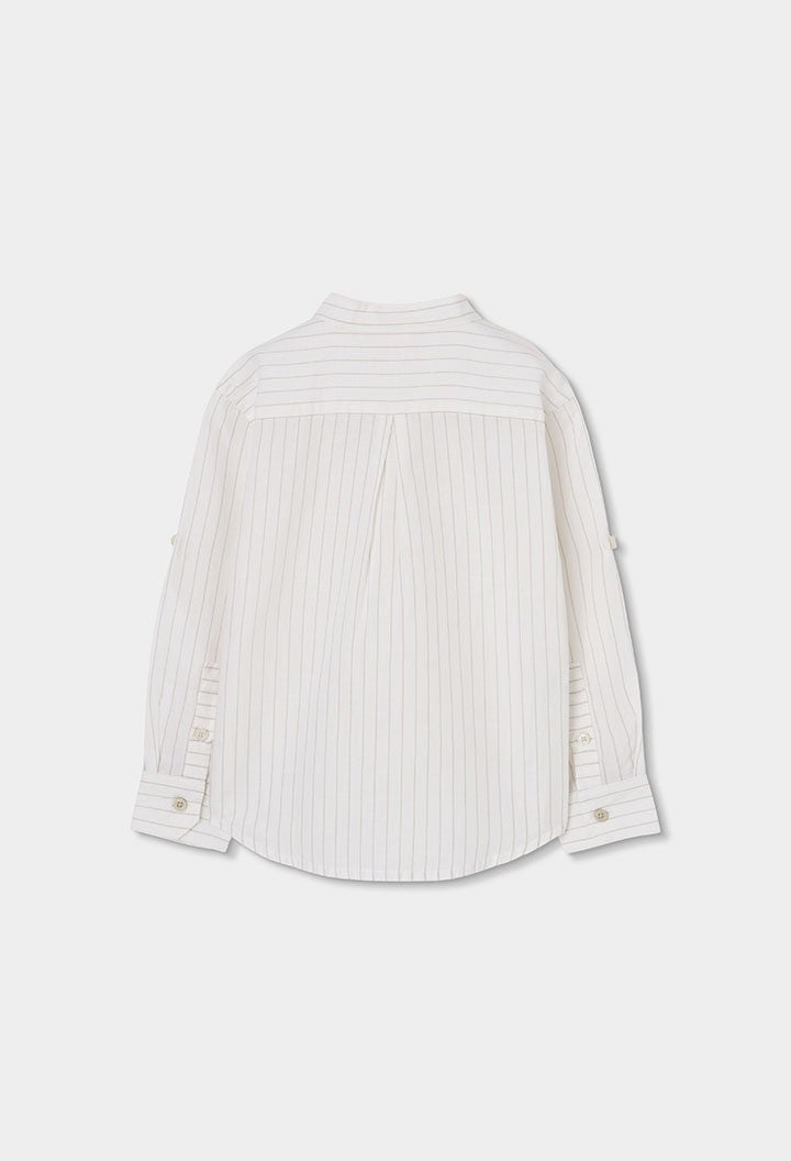 Camisa Boboli en lino listada