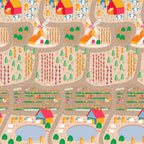 Alfombra de Juegos Asalvo Granja y Ciudad Plegable XXL 200 x 180